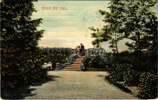 1912 Berg en Dal (Nijmegen), park, bridge (small tear)