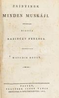 Zrínyi Miklós: Zrínyinek minden munkáji. I-II. köt. Kiadta Kazinczy Ferenc. I. kötet: A Zríniász, va...