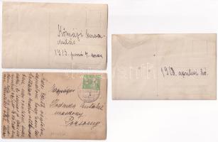 Ipolyság, Sahy; - 17 db régi családi fotó vegyes minőségben / 17 pre-1945 family photos in mixed qua...