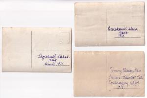 Ipolyság, Sahy; - 17 db régi családi fotó vegyes minőségben / 17 pre-1945 family photos in mixed qua...