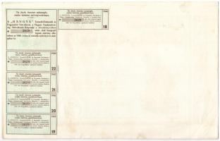 Budapest 1939-1943. "Hangya Termelő-Értékesítő és Fogyasztási Szövetkezet" üzletrésze 100P...