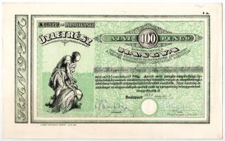 Budapest 1939-1943. "Hangya Termelő-Értékesítő és Fogyasztási Szövetkezet" üzletrésze 100P...