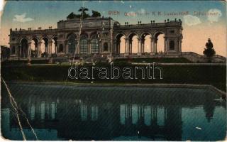 1918 Wien, Vienna, Bécs; Schönbrunn, Gloriette im K.K. Lutschloß (EM)