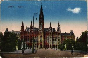 1918 Wien, Vienna, Bécs; Rathaus / town hall (EM)