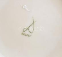 Drasche, hattyús váza, jelzett, kopásokkal, m: 17,5 cm