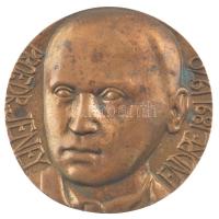 Váró Márton (1943-) 1970. Dr. Jeney Endre kétoldalas, öntött bronz emlékérem (86mm) T:1-