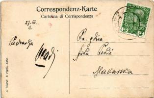 1912 Zadar, Zara; street view - from postcard booklet (EK)