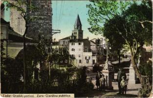 1912 Zadar, Zara; Gradski perivoj / Giardino pubblico / park (b)