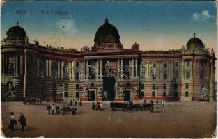 1918 Wien, Vienna, Bécs; K. k. Hofburg / royal castle (worn corners)