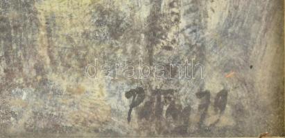 Patay László (1931-2002): "Kőrengeteg", 1979. Olaj, farost, jelezve jobbra lent, hátoldalá...