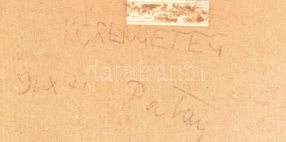 Patay László (1931-2002): "Kőrengeteg", 1979. Olaj, farost, jelezve jobbra lent, hátoldalá...