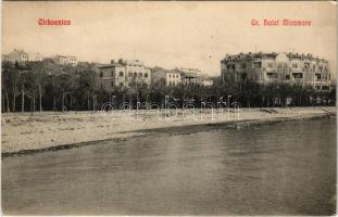 1910 Crikvenica, Cirkvenica; Gr. Hotel Miramare (EK)