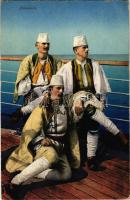 1907 Alabanien / Albán népviselet / Albanian folklore (EK)