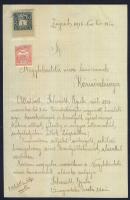 1870-1912 5 db érdekes okmánybélyeges okmány / 5 document