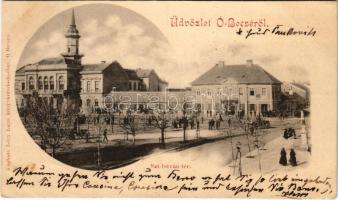 1901 Óbecse, Stari Becej; Szent István tér / square (EK)