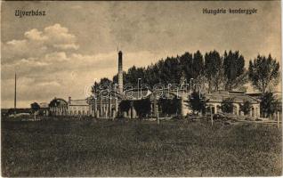 1917 Újverbász, Verbász, Novi Vrbas; Hungária kendergyár. Garamszegi Dezső kiadása / hemp factory