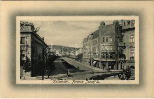 Kolozsvár, Cluj; Ferenc József út, Uránia, Berényi üzlete. Rigó Árpád utóda kiadása / street, cinema, shop