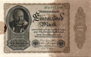 Német Birodalom / Weimari Köztársaság 1922. 1000M T:I