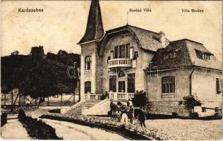 1917 Karánsebes, Caransebes; Bordan villa. Halász Nándor kiadása / Villa Bordan (EK)
