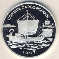 Kongó 1997. 1000Fr Ag "Ősi római hajó" T:PP Csak 5.000db!