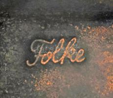 Folke jelzéssel: Bölény. Bonz, kopásokkal, m: 7 cm