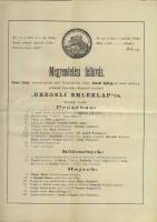 1869-1896 4 db érdekes nyomtatvány / 4 documents