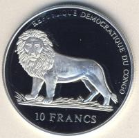 Kongó 2004. 10Fr Ag "Labdarúgó VB" T:PP