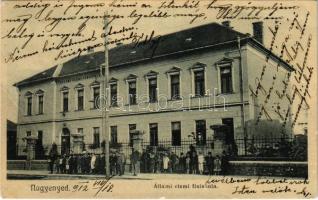 1912 Nagyenyed, Aiud; Állami elemi fiúiskola. Winkler János kiadása / boy school (fa)