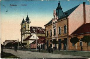 1916 Galánta, Fő utca. Vasúti levelezőlapárusítás 1404. / main street