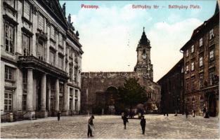 Pozsony, Pressburg, Bratislava; Batthyány tér. Fotochrom 1242. / square