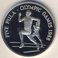 Botswana 1988. 5P Ag "Olimpia-futás" T:PP Csak 25.000db!