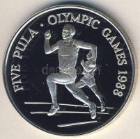 Botswana 1988. 5P Ag "Olimpia-futás" T:PP Csak 25.000db!