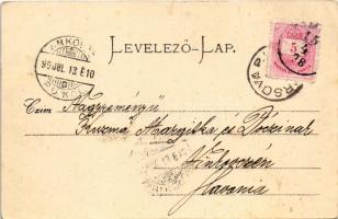 1899 (Vorläufer) Herkulesfürdő, Herkulesbad, Baile Herculane; Herkules tér / Herculesplatz / square,...