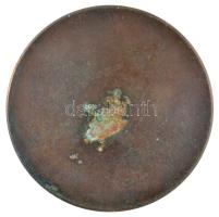 1980. "Felnőttoktatási napok 1955-1980" egyoldalas bronz emlékérem zöld tartótokban (92mm)...