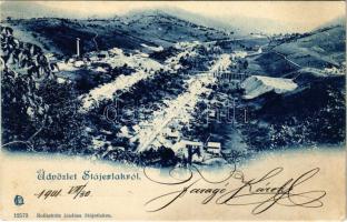 1901 Stájerlak, Stájerlakanina, Anina, Steierdorf; látkép. Hollschütz kiadása / general view