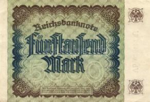 Német Birodalom / Weimari Köztársaság 1922. 5000M(6x) T:I(többség),I-(1 db)