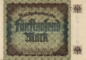 Német Birodalom / Weimari Köztársaság 1922. 5000M(6x) T:I(többség),I-(1 db)