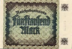 Német Birodalom / Weimari Köztársaság 1922. 5000M(6x) T:I(többség),I-(1 db)