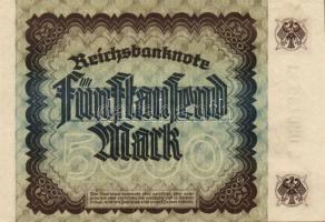 Német Birodalom / Weimari Köztársaság 1922. 5000M(6x) T:I(többség),I-(1 db)