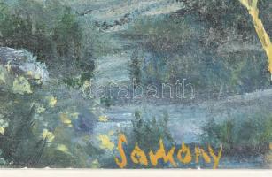 Sárkány Gyula (1887-1962): Tájkép. Olaj, vászon, jelzett, 26x38cm