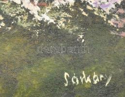 Sárkány Gyula (1887-1962): Tájkép. Olaj, vászon, jelzett, 26x38cm