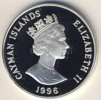 Kajmán-szigetek 1996. 1$ Ag "Olimpia-vitorlázás" T:PP Csak 30.000db!