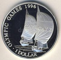 Kajmán-szigetek 1996. 1$ Ag "Olimpia-vitorlázás" T:PP Csak 30.000db!