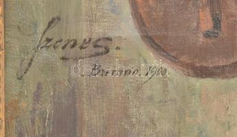 Szenes Fülöp (1863-1944): Buránói halászember, 1908. Olaj, vászon, jelezve balra fent, restaurált. F...