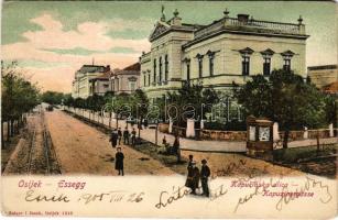 1905 Eszék, Osijek, Esseg; Kapucinus utca. Selzer i Rank kiadása / Kapucinska ulica / Kapuzinergasse / street (EK)