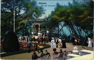 1913 Abbazia, Opatija; Vor der Curmusik / music pavilion
