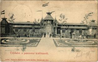 1905 Pancsova, Pancevo; Kiállítás, Iparcsarnok. Pancsovai Népkonyha egylet kiadása / Exhibition, Industrial hall (EB)