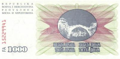 Bosznia-Hercegovina/Muszlim Köztársaság 10 db klf modern bankjegy benne "novcsani bon" T:I