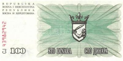 Bosznia-Hercegovina/Muszlim Köztársaság 10 db klf modern bankjegy benne "novcsani bon" T:I