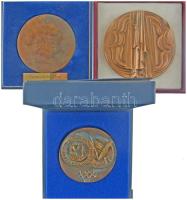 Szabó Iván (1913-1998) DN "Győrffy István Kollégium 1942 XXX" egyoldalas bronz emlékérem s...